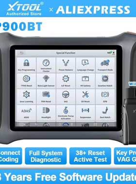 XTOOL  IP900BT Car Diagnostic ECU Coding DoIP CAN FD FCA