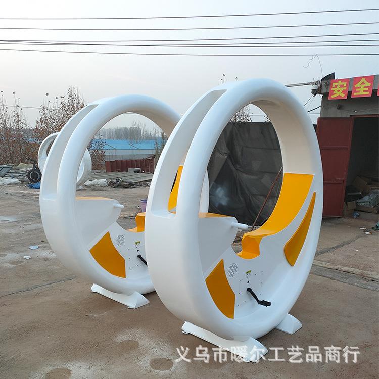 2022年新款 脚踏喷泉互动发电装置喷泉单车 景区公园广场创意互动