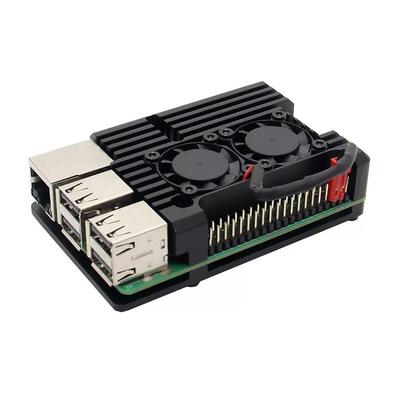 树莓派主板外壳盒子RaspberryPi3代b型2b/3b+铝合金散热壳子配件