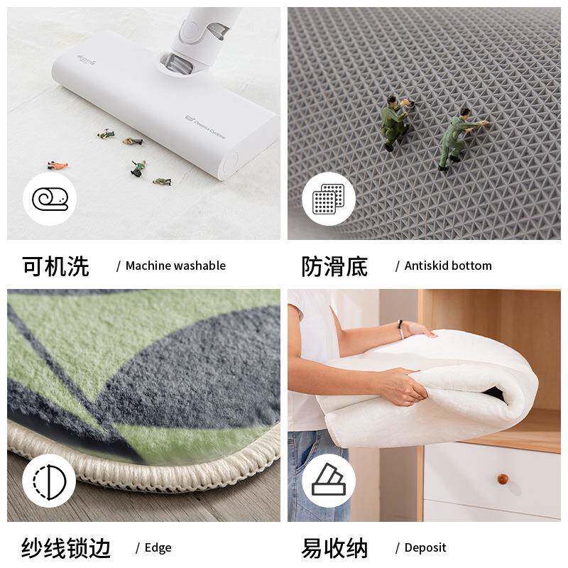 2021新款高端茶几轻奢高级客厅毛毛地毯现代简约家用 仿兔毛地垫