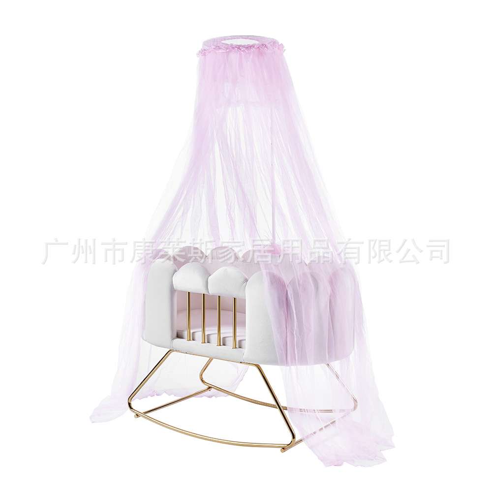 可移动便携式宝宝摇篮床可摇摆多功能bb床新生儿童哄睡婴儿床