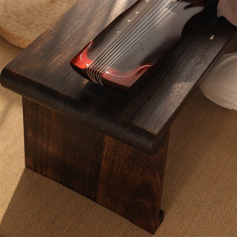 可折叠实木便携古琴桌凳榻榻米矮桌子烧桐木古筝专用桌小古典琴台