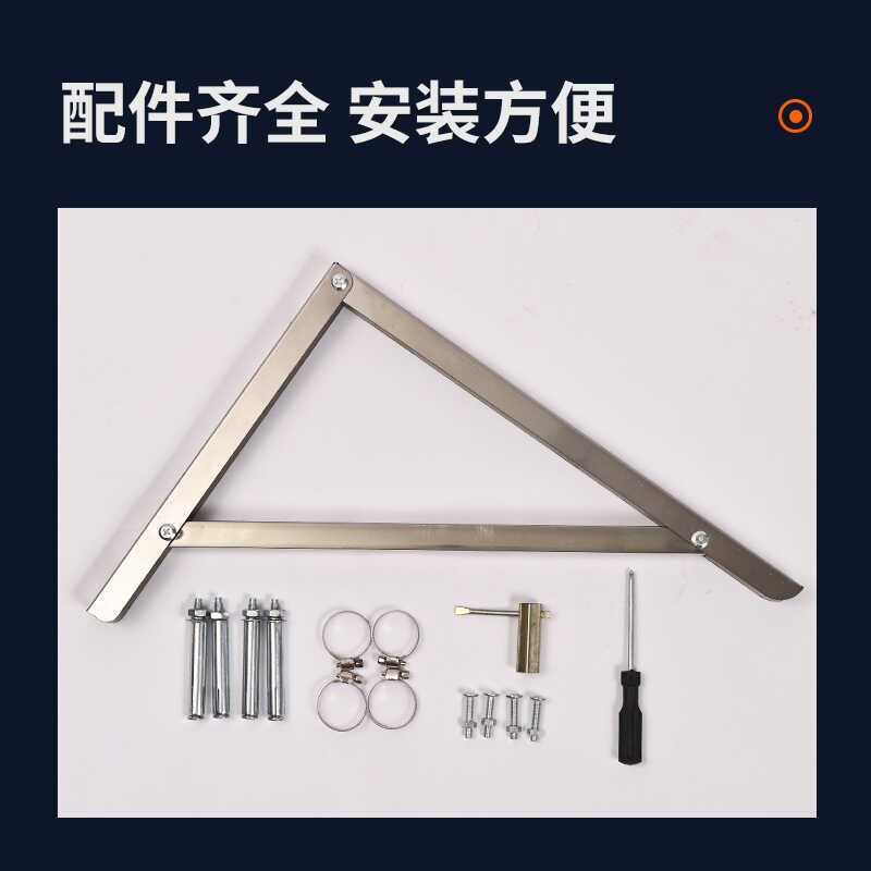 不锈钢地下室悬空防潮货架车库墙上置物架家庭用储藏间壁挂组装架