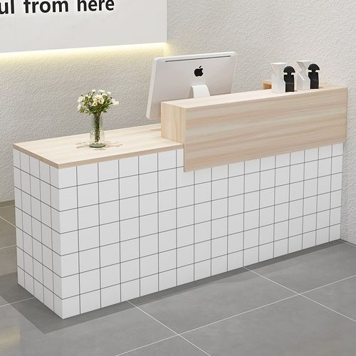 吧台收银台店铺小型服装店便利店美容院收银桌柜台公司前台接待台