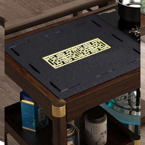 中式移动小茶桌家用茶台实木茶车烧水壶一体茶水柜茶边几功夫茶盘