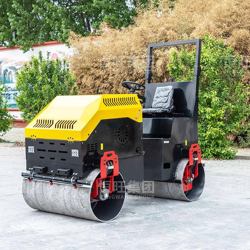 压路机1吨小型座驾式双钢轮压土机手扶震动沥青草坪2吨振动压路机
