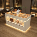 简约意式 轻奢家用落地珠宝收纳柜简约现代首饰展示柜衣帽间中岛柜