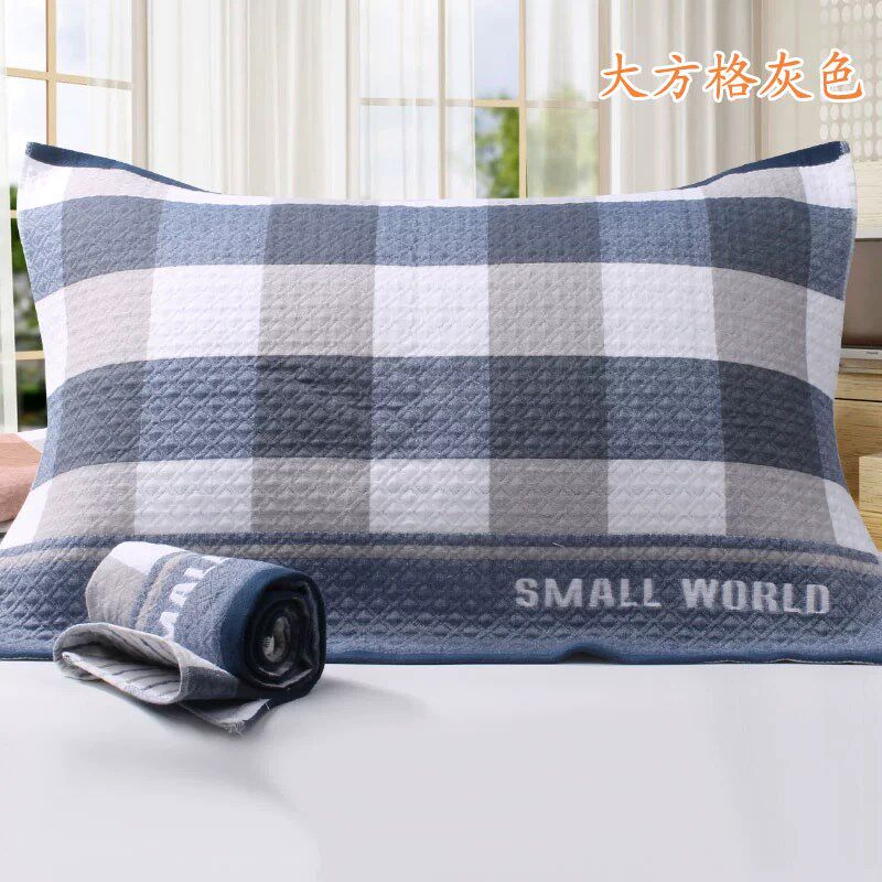 加大加厚成人纯棉枕巾一对装包邮纱布款不掉色不掉毛