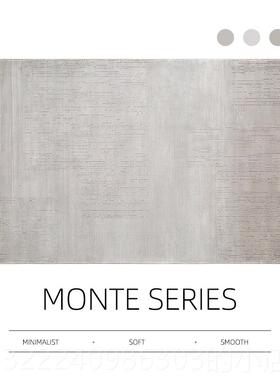 正品现代简约灰色地毯北厅欧客轻奢高级发茶几毯家用新中式卧室新