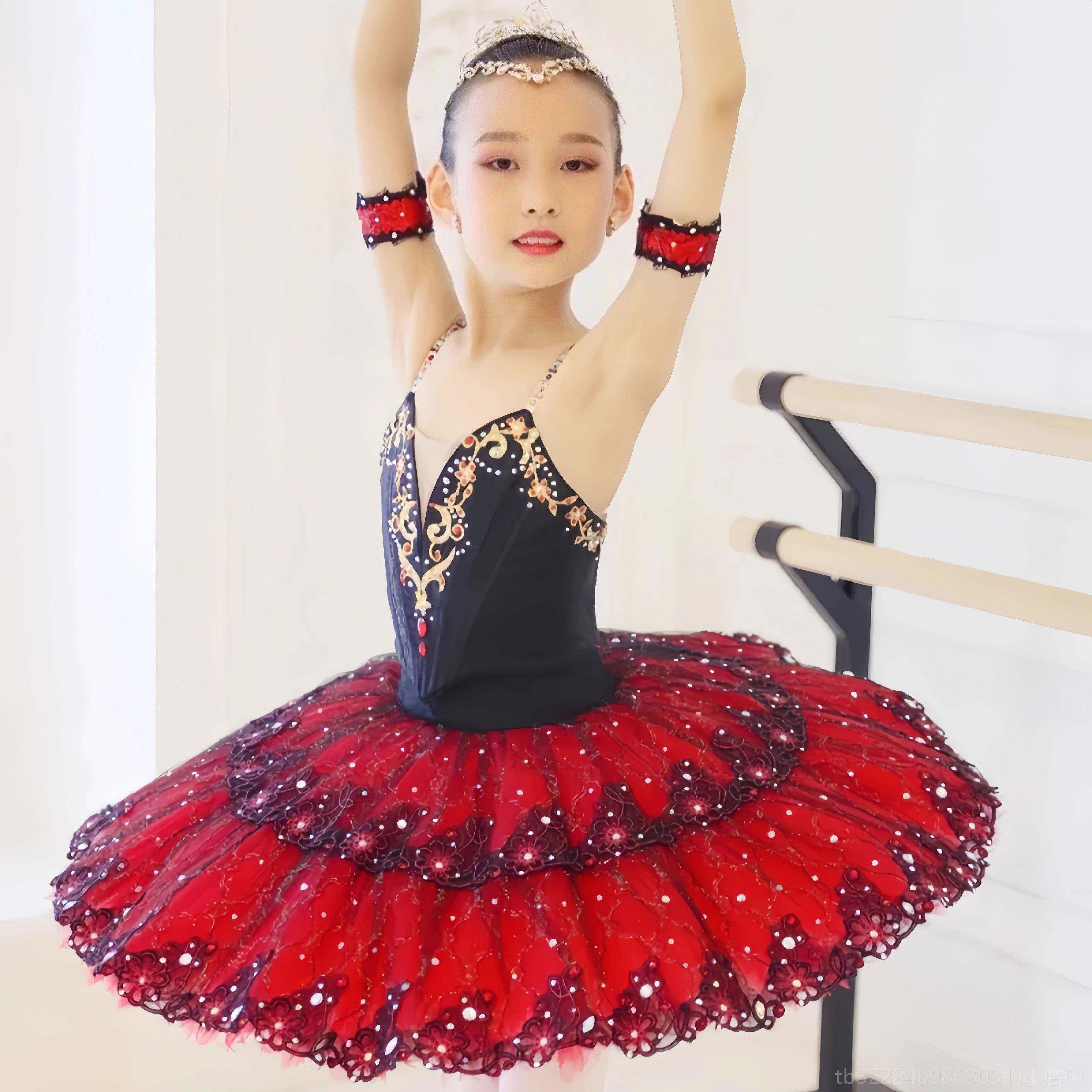 正品幼童芭蕾跳舞蹈演儿出服专业艾斯赛米拉达比服装女童表演装服