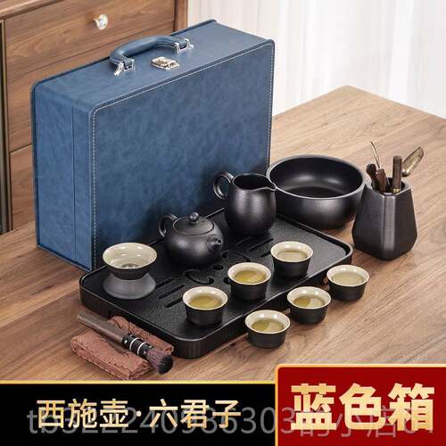 正品陶功夫茶套装家用轻奢高档办公室会客中具式茶杯泡茶小瓷茶台