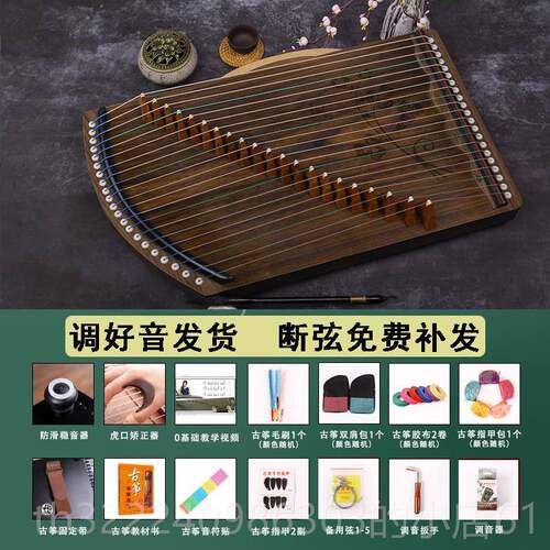 正品古筝练指器1弦黑檀木乐器便携2初学者专业指法演奏式迷你小实