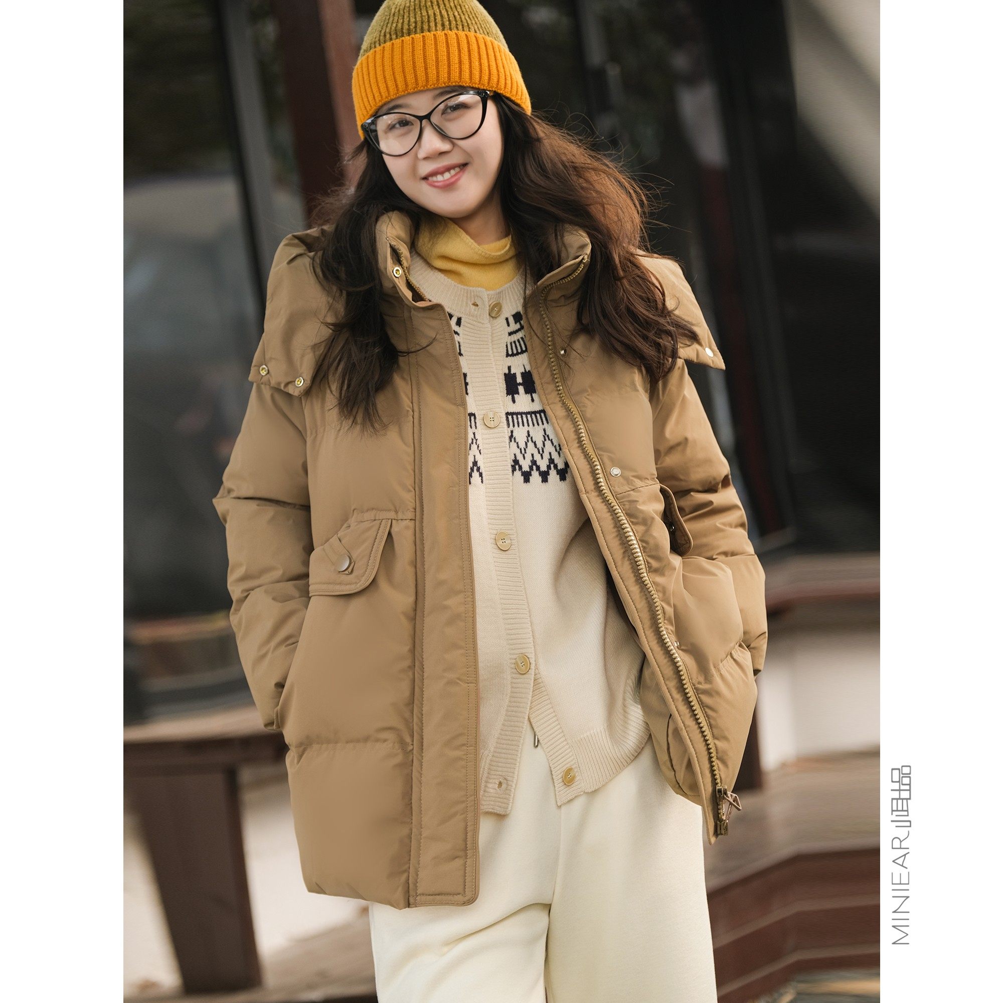 小耳出品填充白鸭绒连帽羽绒服加厚保暖通勤面包服女冬季保暖外套,女装/女士精品,羽绒服,淘宝优惠券,粉丝福利购,淘宝优惠卷