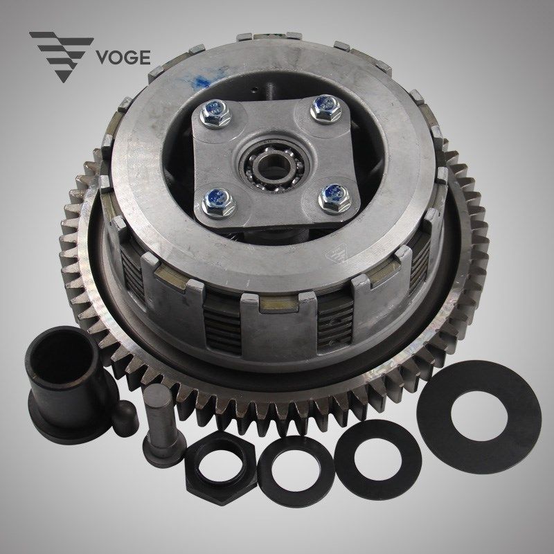隆鑫VOGE无极机车LX500R LX500原装离合器总成主从动摩擦片钢木片
