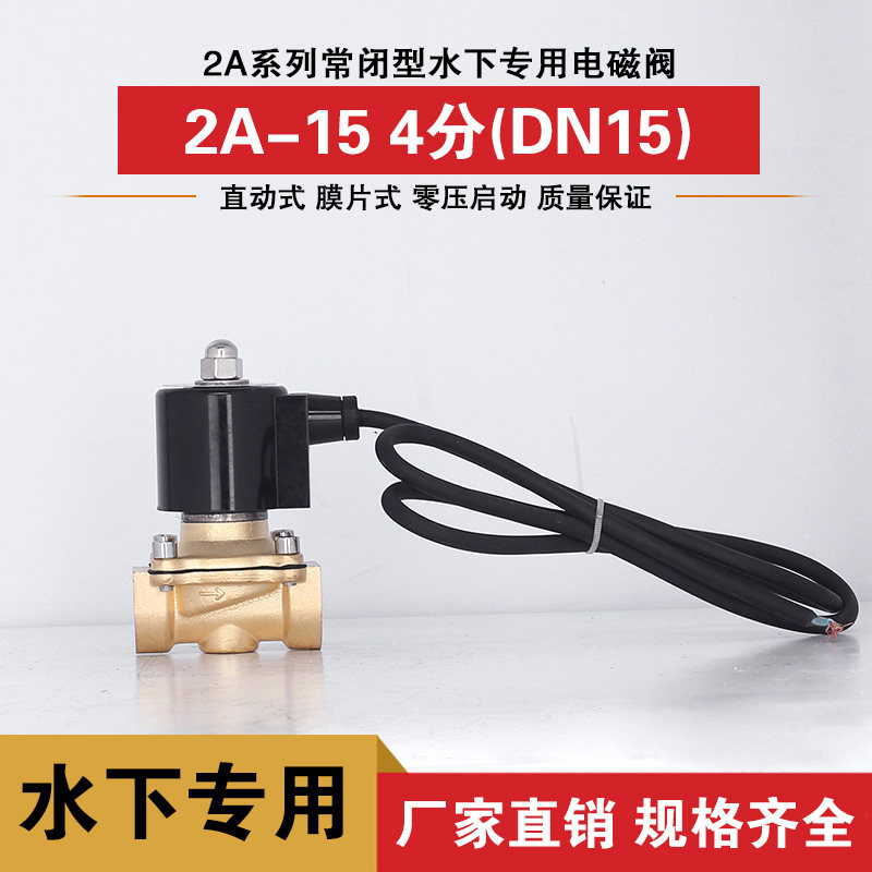 防水电磁阀 跑泉电磁阀 安全防水水下喷泉 DN15 4分规格电压齐全