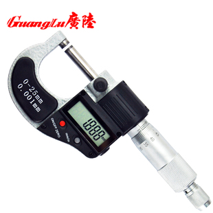 广陆数显外径千分尺高精度0.001测厚仪数显千分尺卡尺螺旋测微器