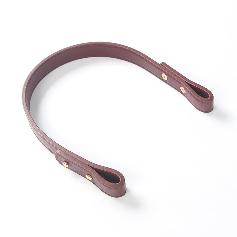 包包配件腋下带手提袋短肩带PU皮调节手挽带深咖啡黑色短包带z055