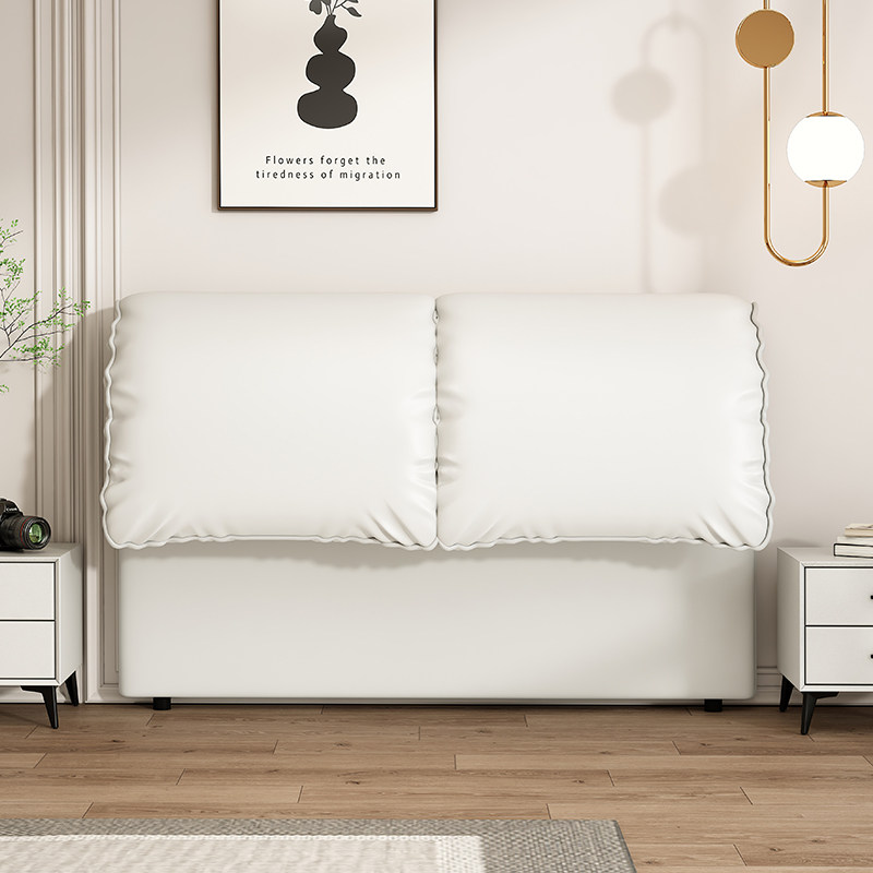 奶油风大象耳朵床头软包靠背全实木落地床头板可定制单独软包床头,住宅家具,床架/床板,淘宝优惠券,粉丝福利购,淘宝优惠卷