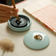 青润雅瓷 防干砚台 火锅砚台带盖子防干墨碟瓷器摆件存墨书法用品