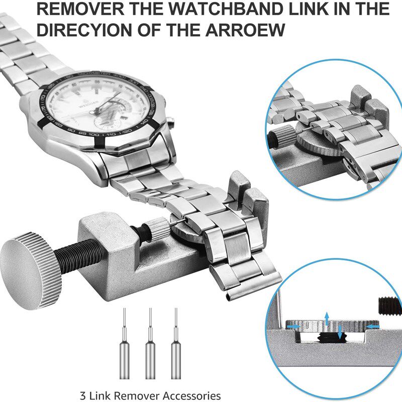 修表工具套装手表维修背部拆卸工具更换手表电池专业钟表表带生耳