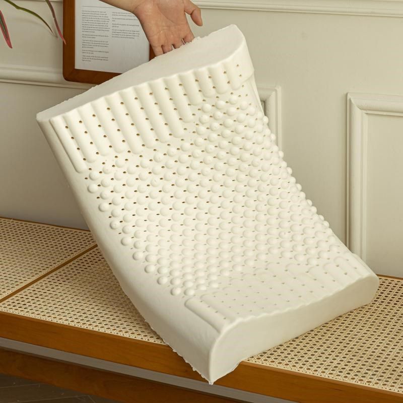 【送枕套】泰国天然乳胶枕头护颈椎枕成人橡胶枕家用乳胶高低枕芯,床上用品,乳胶枕,淘宝优惠券,粉丝福利购,淘宝优惠卷