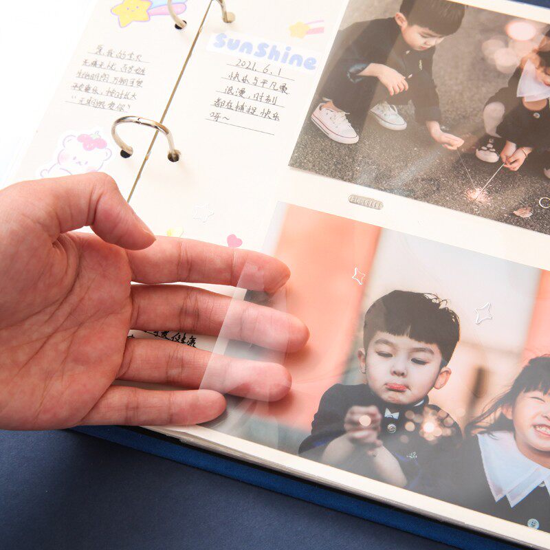 DIY插页式5寸6寸可写字相册本宝宝儿童成长手账日记记录纪念册集