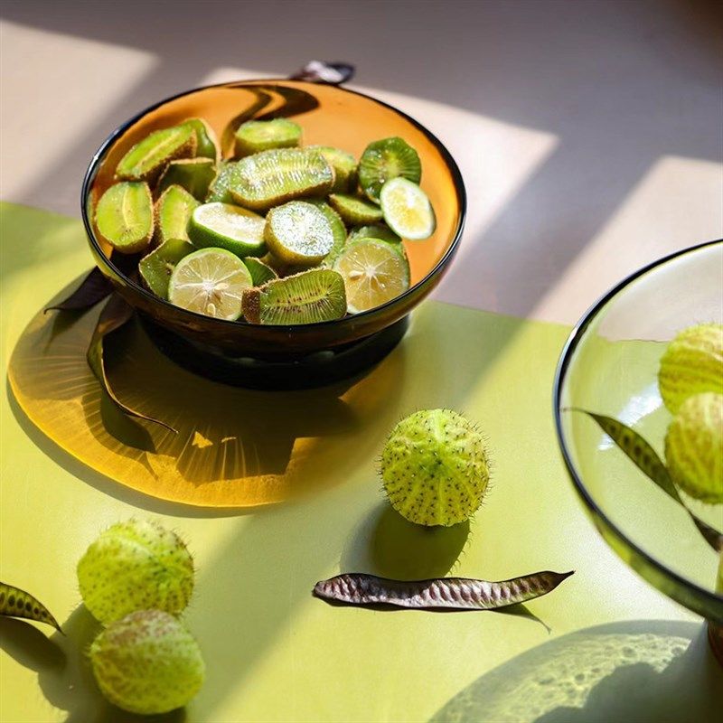 现代简约创意拼色玻璃果盘桌面零食盘客厅茶几样板房收纳装饰果盘,餐饮具,果盆/果盘/果篮,淘宝优惠券,粉丝福利购,淘宝优惠卷