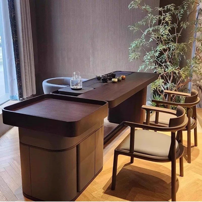 新中式实木茶桌椅组合现代简约禅意茶室泡茶台办公室功夫茶几茶桌,住宅家具,家用茶台/茶桌,淘宝优惠券,粉丝福利购,淘宝优惠卷