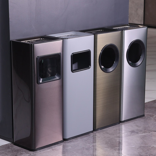 不锈钢立式酒店大堂走廊楼梯口烟头垃圾桶样品屋展示中心办公室烟