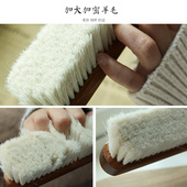 羊毛扫床扫把马鬃毛木柄软毛沙发笤帚刷子大号清洁除尘刷神器扫帚