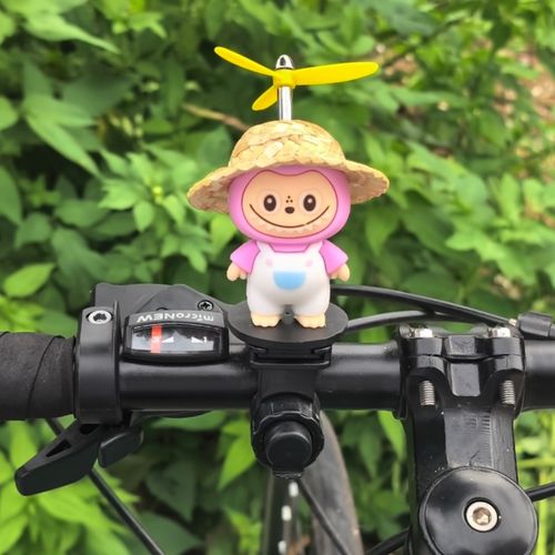 可爱labubu公仔电动车装饰品公路登山自行车机车摆件卡通小挂件