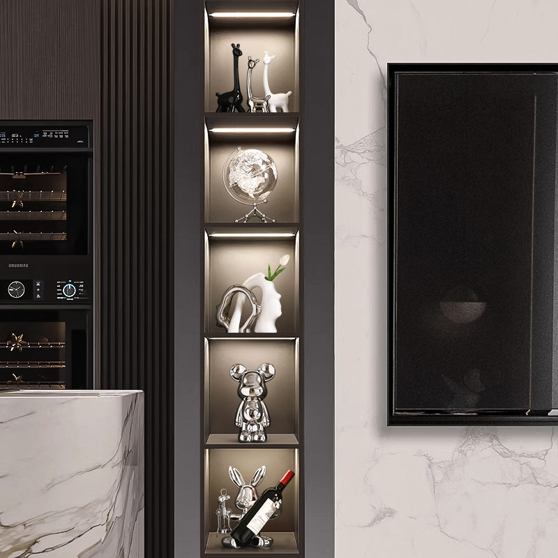 轻奢高档酒柜装饰品摆件现代客厅高端大气餐边电视柜家居饰品摆设,家居饰品,装饰摆件,淘宝优惠券,粉丝福利购,淘宝优惠卷