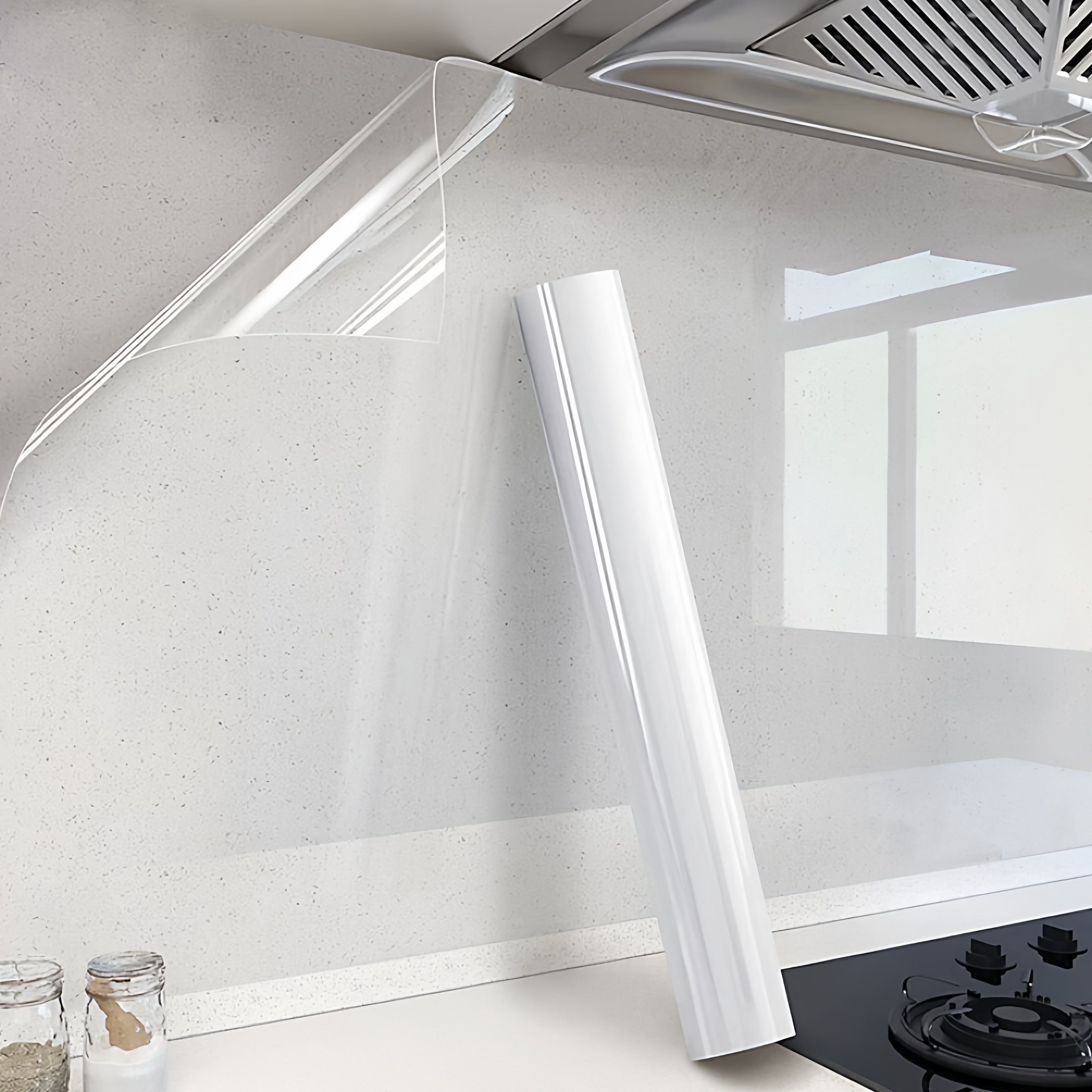 透明PVC瓷砖贴防水防油厨房橱柜垫纸加厚防潮垫贴