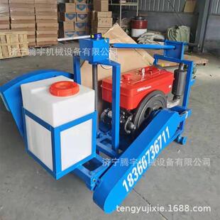 手推式柴油切槽机20公分宽 混凝土路面用刻槽机带轨道加宽刻纹机