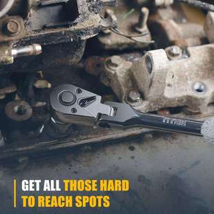 6件套摇头棘轮套装 6-Piece Flex Head Ratchet Set 1/4