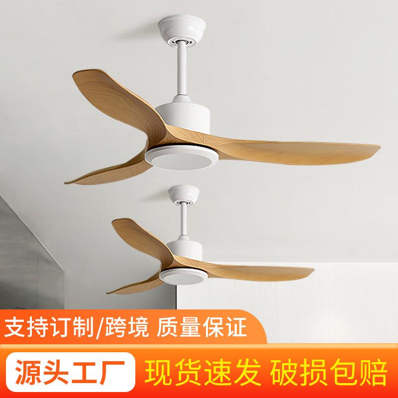 56寸大风力吊扇白色工业风商用餐厅复古风扇北欧家用静音无灯吊扇