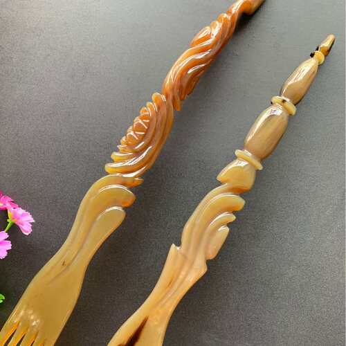 精品牛角痒痒挠牛角不求人抓背按摩工具不伤皮肤牛角梳厂家