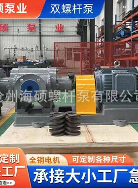 2W.W型双螺杆泵高粘度物料输送泵多项混输燃料油泵不锈钢双螺杆泵