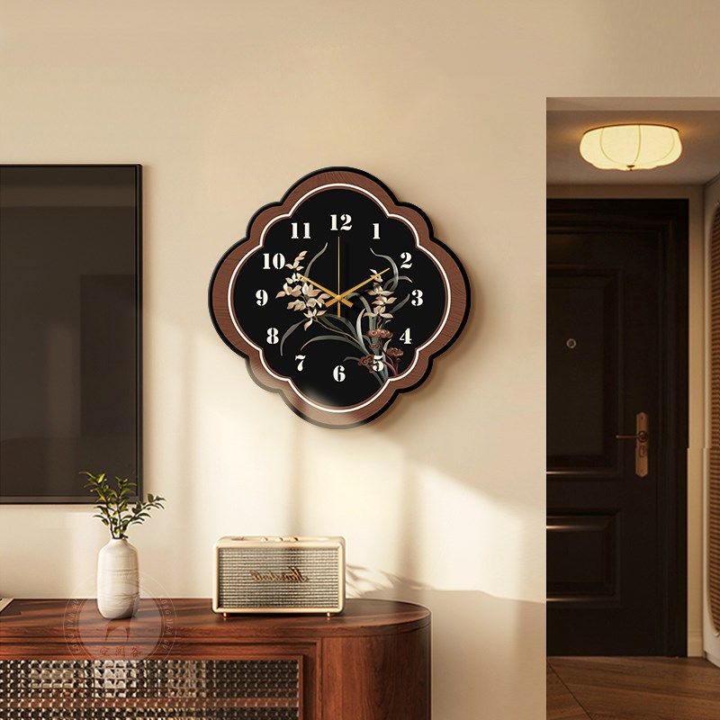 中古风钟表电视背景墙挂画高级感玄关挂钟法式复古时钟餐厅装饰画,家居饰品,现代装饰画,淘宝优惠券,粉丝福利购,淘宝优惠卷