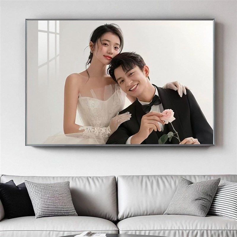婚纱照相框定制洗照片放大挂墙卧室床头结婚照相片全家福打印制作,家居饰品,相框/画框,淘宝优惠券,粉丝福利购,淘宝优惠卷