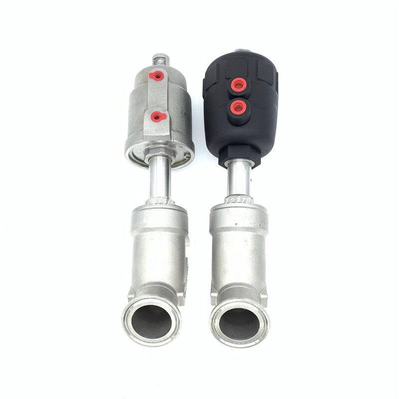 304不锈钢快装角座阀/卫生级卡盘角阀/蒸汽高温Y型角阀气动切断阀