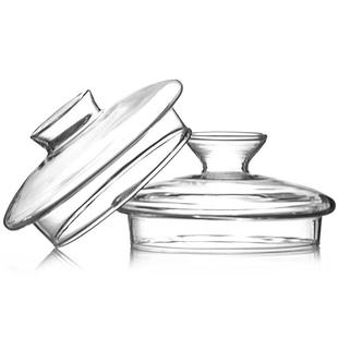 手工耐热玻璃盖子 茶道 杯盖 茶具配件 零配 壶盖 9WOR茶壶盖子