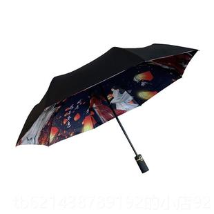 高档天官赐谢福雨伞伞晴太子悦神怜花城动漫周边黑胶遮阳太阳男女