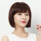 高档发女短圆脸真发波波发型真人发丝自然时尚 假妈发妈全头套头式