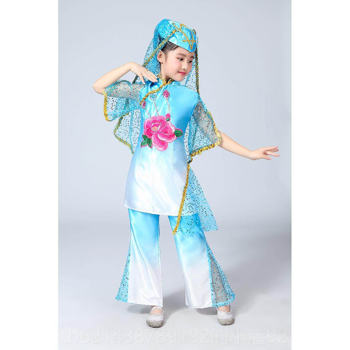 高档回舞尔蹈服装少数装民族演出服新疆维吾族套女族童新款小学生