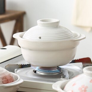 一人食砂锅日式沙锅汤锅可爱炖锅煲仔饭电陶炉明火耐高温家用干锅