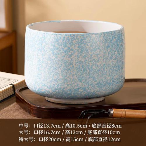 陶瓷花盆欧式轻奢高级感创意客厅桌面花器绿植盆栽摆件发财树专用