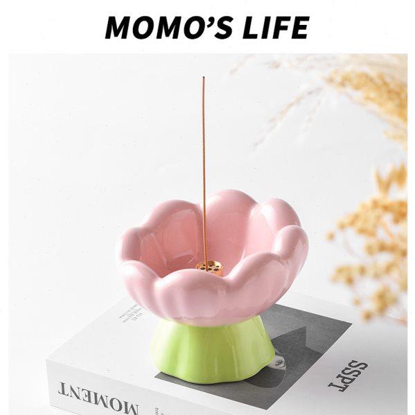 郁金香陶瓷香插线香底座扩香器纯手工藏香薰可爱摆件家用室内香炉,家居饰品,香托/香盘/香座/香插,淘宝优惠券,粉丝福利购,淘宝优惠卷