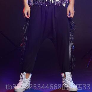 正品 潮亮片背 酒吧夜主持人出演服舞蹈架子店鼓流DJ男歌手另类个性