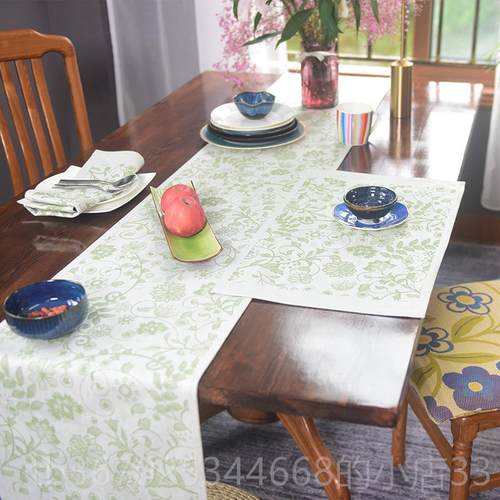 正品季瑞典Ekelund夏新ns桌旗美i式高清档奢华茶几布电视柜盖布组